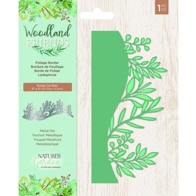 Crafter's Companion Woodland Friends Metal Die - Foliage Border